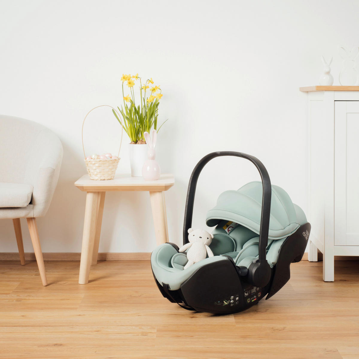 BABYSCHALE Baby-Safe Pro  - Olivgrün, Basics, Kunststoff/Textil (44/62,5/65,5cm) - Britax Römer