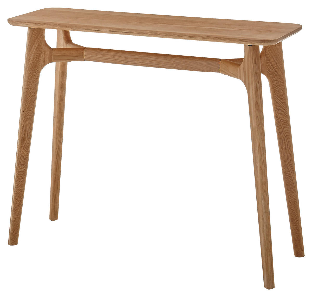KONSOLENTISCH in Holz 100/35/80 cm   - Eichefarben, Basics, Holz (100/35/80cm)