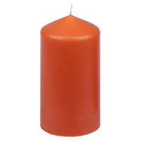 STUMPENKERZE  - Dunkelorange, Basics, Naturmaterialien (7,7/15,0cm)