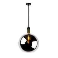 HÄNGELEUCHTE 40/170 cm  - Hellgrau, Design, Glas (40/170cm) - Lucide
