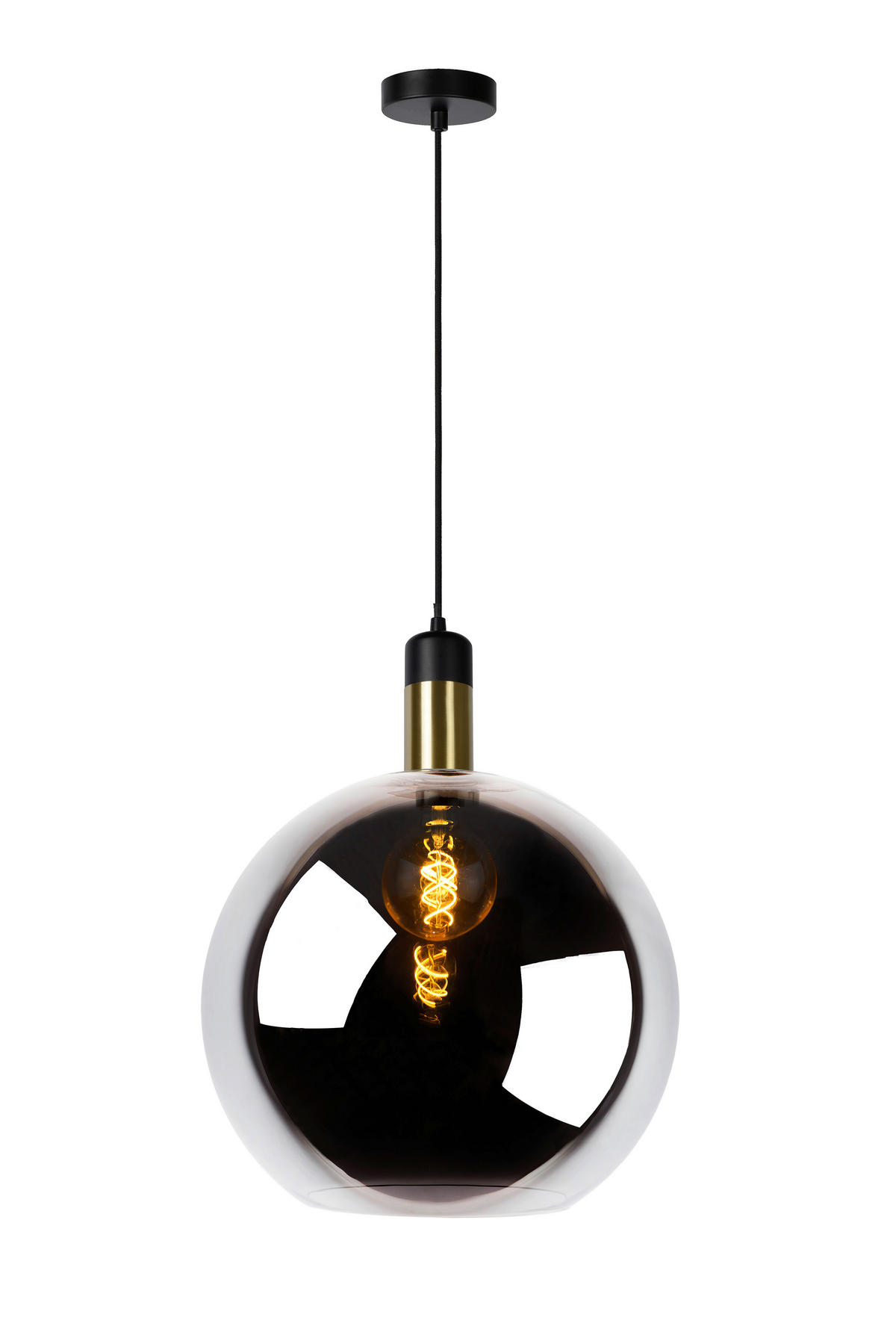 HÄNGELEUCHTE 40/170 cm  - Hellgrau, Design, Glas (40/170cm) - Lucide