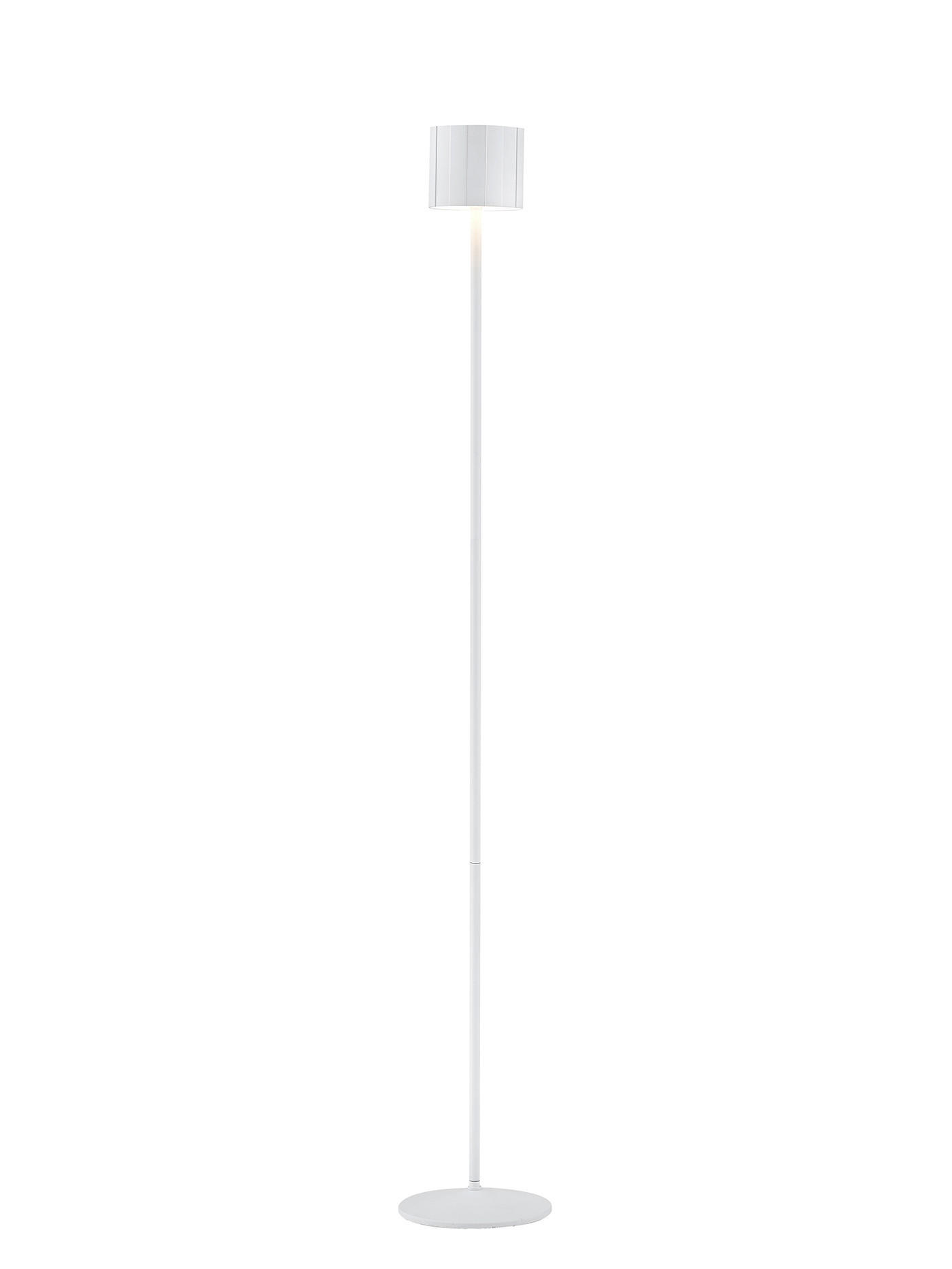 AKKU-STEHLEUCHTE Marisa 19/125 cm  - Weiß, MODERN, Metall (19/125cm) - Musterring