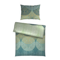 POSTEĽNÁ BIELIZEŇ, satén, zelená, 140/200 cm - zelená, Konventionell, textil (140/200cm) - Bio:Vio