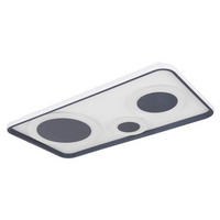 STROPNA LED-SVETILKA   //2700-6000 K/230 V/ - opal/antracit, Design, kovina/umetna masa (70/38/6,2cm) - Globo