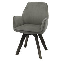STOLICA  siva, crna  tekstil, drvni materijal      - siva/crna, Moderno, drvni materijal/tekstil (59/87/61cm)