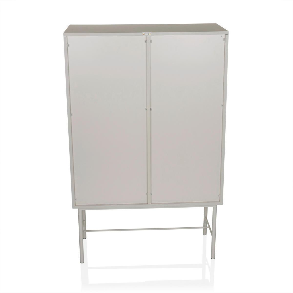 REGAL  82/130/35 cm Grau  - Grau, MODERN, Holzwerkstoff/Metall (82/130/35cm) - MID.YOU