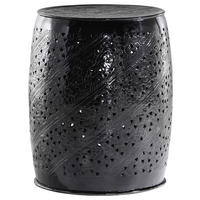 BEISTELLTISCH 43/43/52 cm Schwarz rund  - Schwarz, Design, Metall (43/43/52cm)