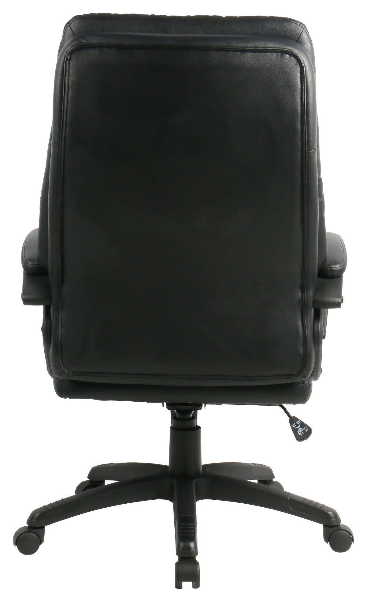 CHEFSESSEL Lederlook Schwarz  - Schwarz, MODERN, Kunststoff/Textil (67/113-122.5/78cm) - MID.YOU