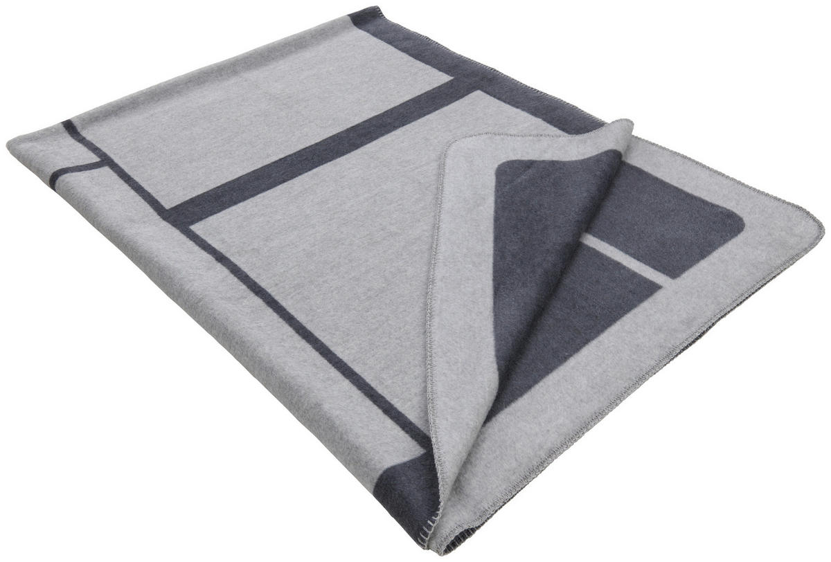 WOHNDECKE 150/200 cm  - Anthrazit/Grau, Basics, Textil (150/200cm) - Dieter Knoll