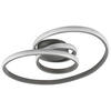 LED-DECKENLEUCHTE     - Nickelfarben, Design, Metall (53/17/43cm) - P & B