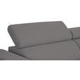 ECKSOFA Anthrazit Struktur  - Anthrazit/Schwarz, Design, Kunststoff/Textil (205/284cm) - Xora