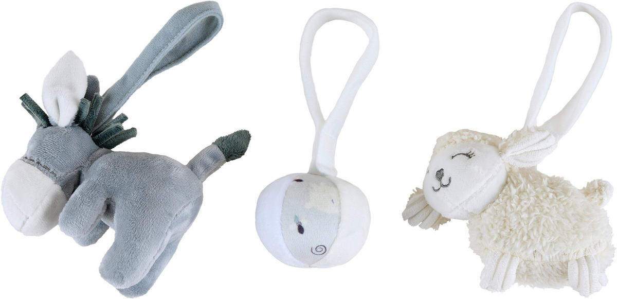 GRIPLEKSAK Diego & Molly  - vit/beige, Basics, textil - Patinio