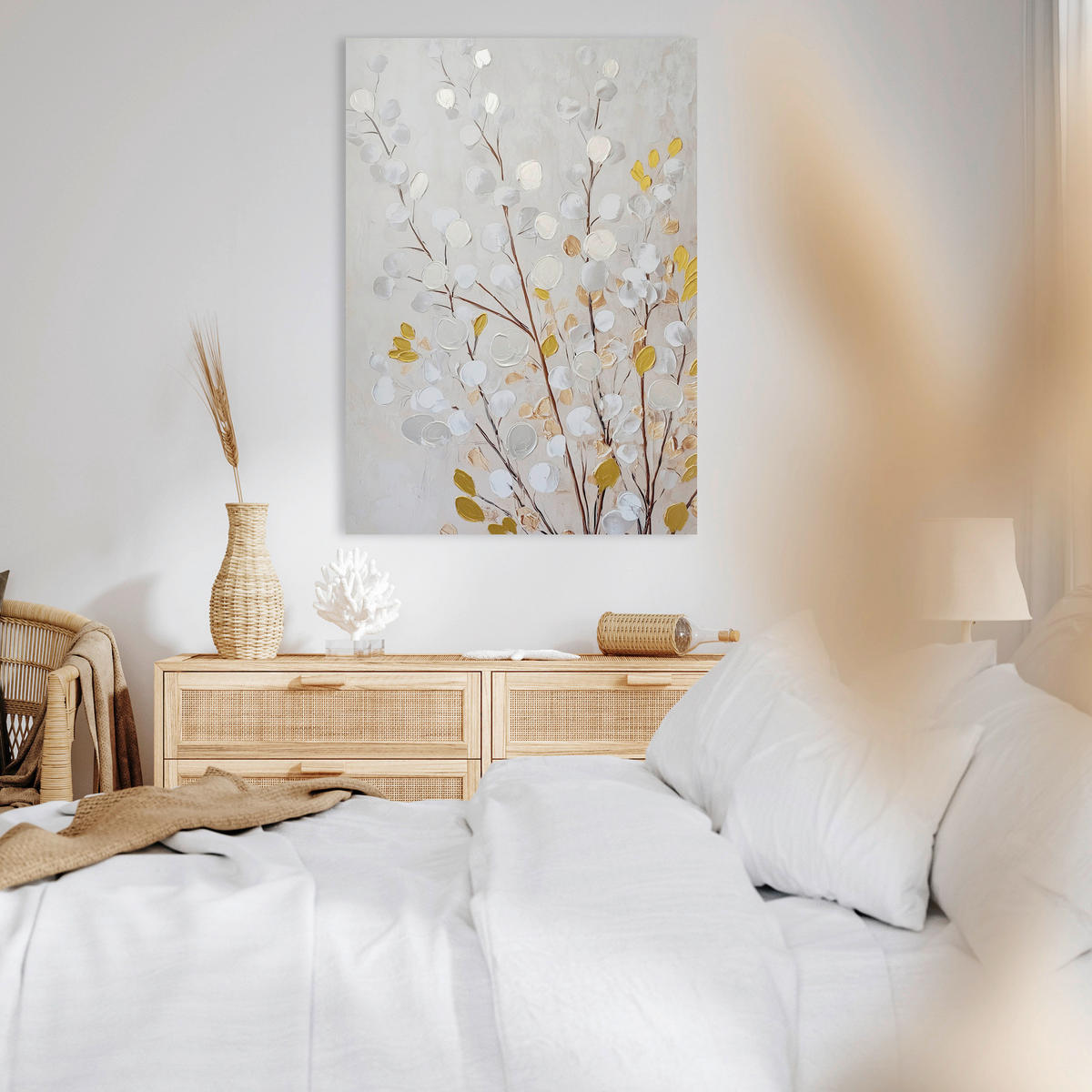 LEINWANDBILD Abstraktes 70/100 cm  - Multicolor, Basics, Holz/Textil (70/100cm)