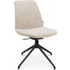 STUHL Bouclé Creme, Schwarz  - Creme/Schwarz, Design, Textil/Metall (46/81,5-84,5/55cm) - Johann Jakob