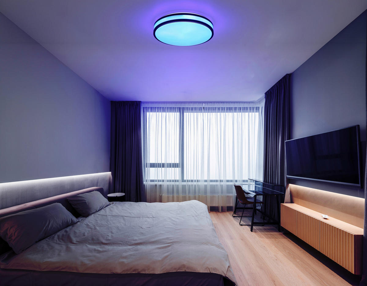 STROPNA LED-SVETILKA   //2700-6000 K/230 V/ - bela/barve kapučina, Konvencionalno, kovina/umetna masa (34/7cm) - Globo