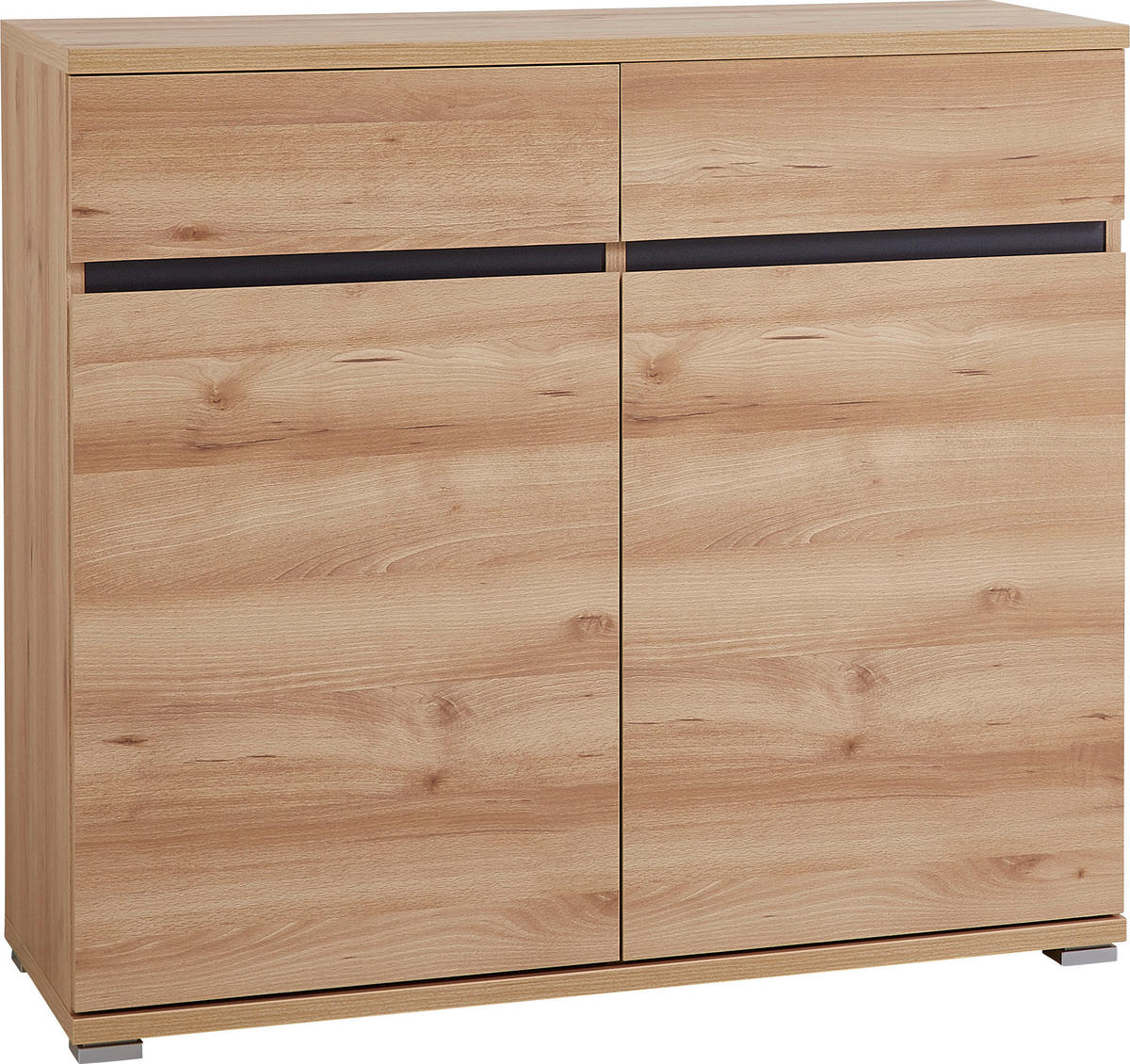 KOMMODE 96/88/40 cm  in Buchefarben  - Silberfarben/Buchefarben, Basics, Holzwerkstoff/Kunststoff (96/88/40cm) - Carryhome