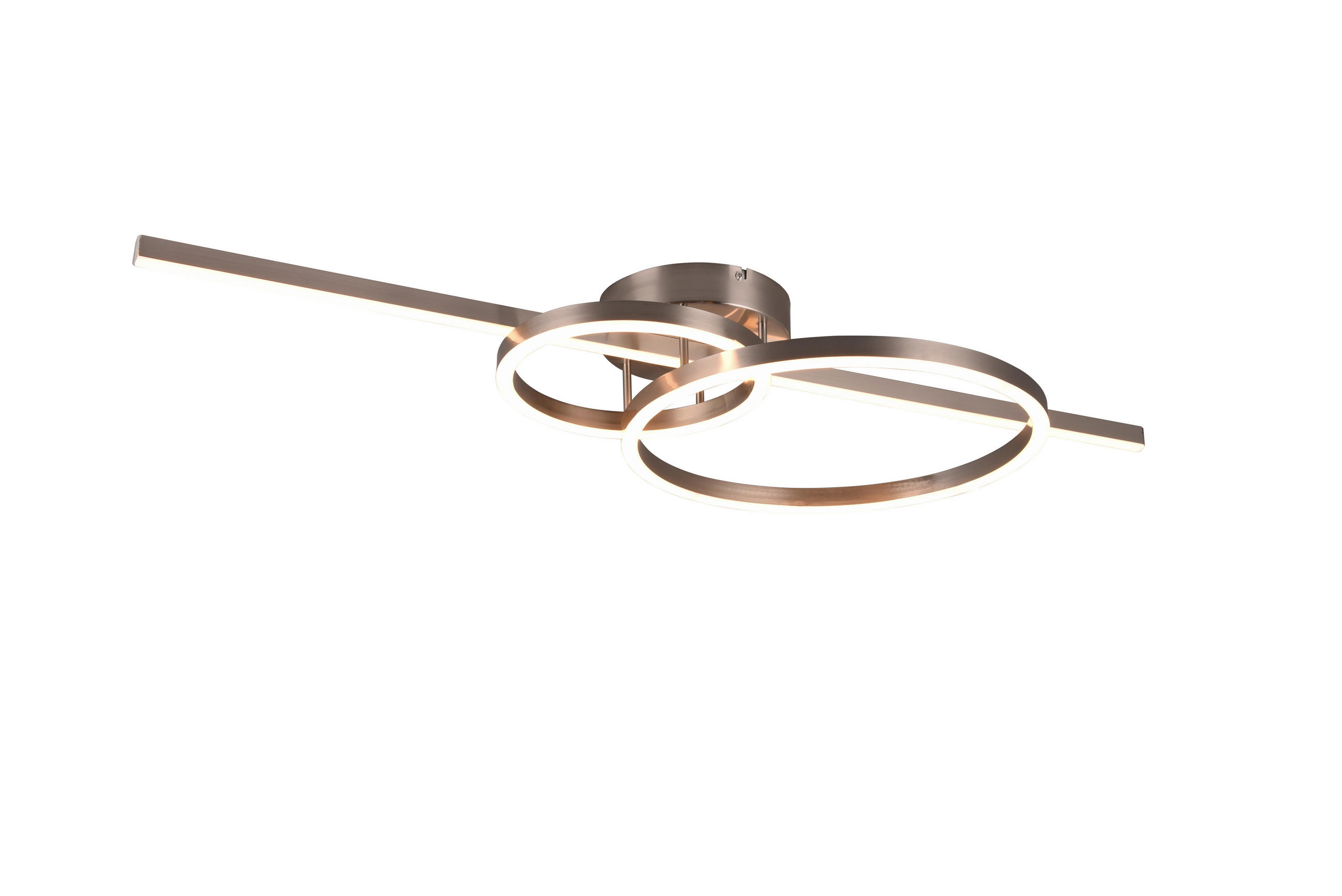 LED-DECKENLEUCHTE    100/12,5/40 cm  - Nickelfarben, Basics, Metall (100/12,5/40cm) - Trio Leuchten