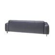 3-SITZER-SOFA in Leder Dunkelblau  - Anthrazit/Dunkelblau, Design, Leder/Metall (230/70/109cm) - Johann Jakob