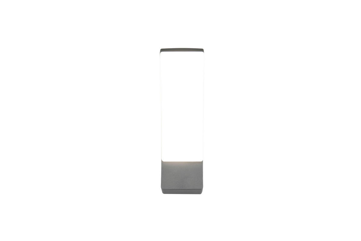 AUSSENWANDLEUCHTE - Weiss/Anthrazit, Design, Kunststoff/Metall (8/22,5/18,5cm)