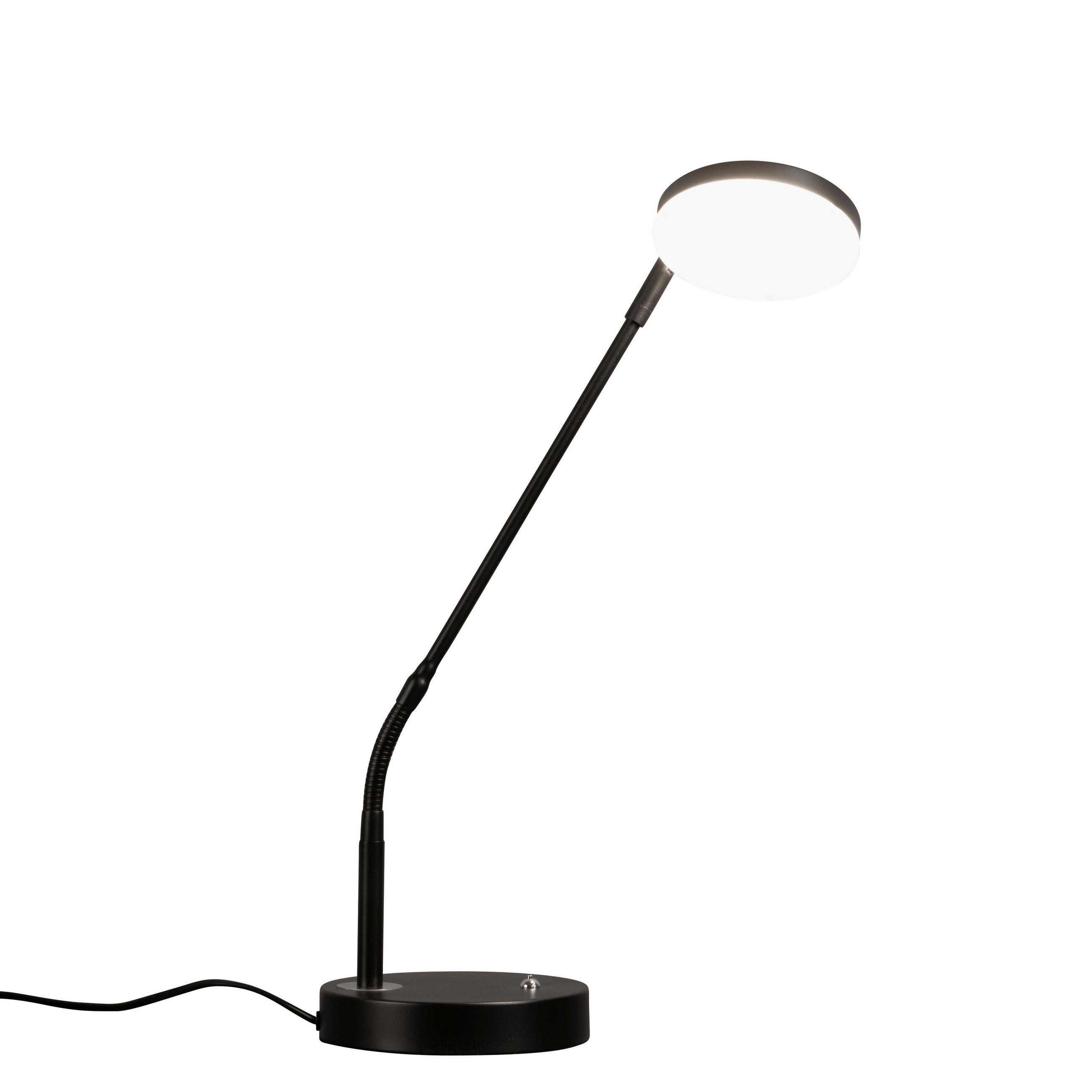 LED-TISCHLEUCHTE Sorento  16 cm  - Schwarz, Design, Metall (16cm) - Fischer & Honsel