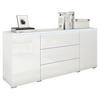 SIDEBOARD Vera  in 150/67,9/39,5 cm  - Weiß Hochglanz/Weiß, LIFESTYLE, Holzwerkstoff/Kunststoff (150/67,9/39,5cm) - P & B