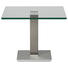 BEISTELLTISCH in Metall, Glas 60/60/46-65 cm - Edelstahlfarben/Grau, Design, Glas/Kunststoff (60/60/46-65cm) BEISTELLTISCH in Metall, Glas 60/60/46-65 cm - Edelstahlfarben/Grau, Design, Glas/Kunststoff (60/60/46-65cm)