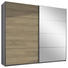 SCHWEBETÜRENSCHRANK in Weiß, Eichefarben - Eichefarben/Alufarben, Design, Holzwerkstoff (225/210/65cm) - Carryhome SCHWEBETÜRENSCHRANK in Weiß, Eichefarben - Eichefarben/Alufarben, Design, Holzwerkstoff (225/210/65cm) - Carryhome