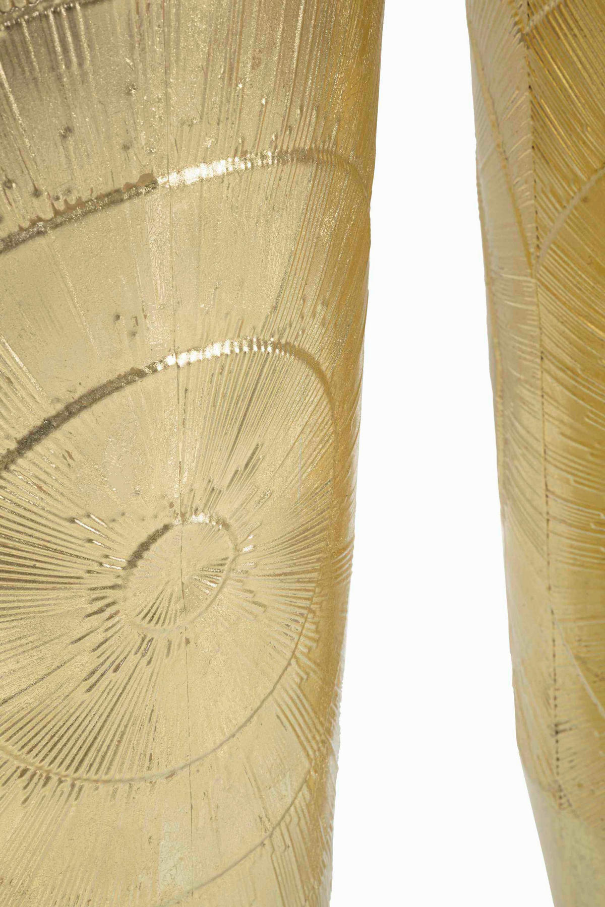 Vase Goldely Set 3  - Goldfarben, Basics, Metall (50.8/114.9/50.8cm)