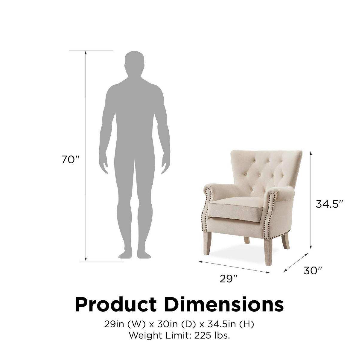 OHRENSESSEL Akzent Beige  - Beige/Naturfarben, Design, Textil (73/86/75cm) - MID.YOU