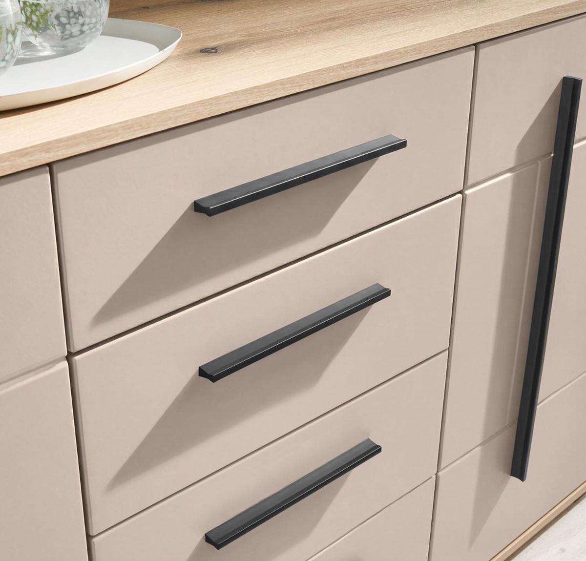 SIDEBOARD  150/86/42 cm 4 Schublade(n)  - Kaschmir/Eichefarben, Design, Holzwerkstoff/Kunststoff (150/86/42cm) - Livetastic
