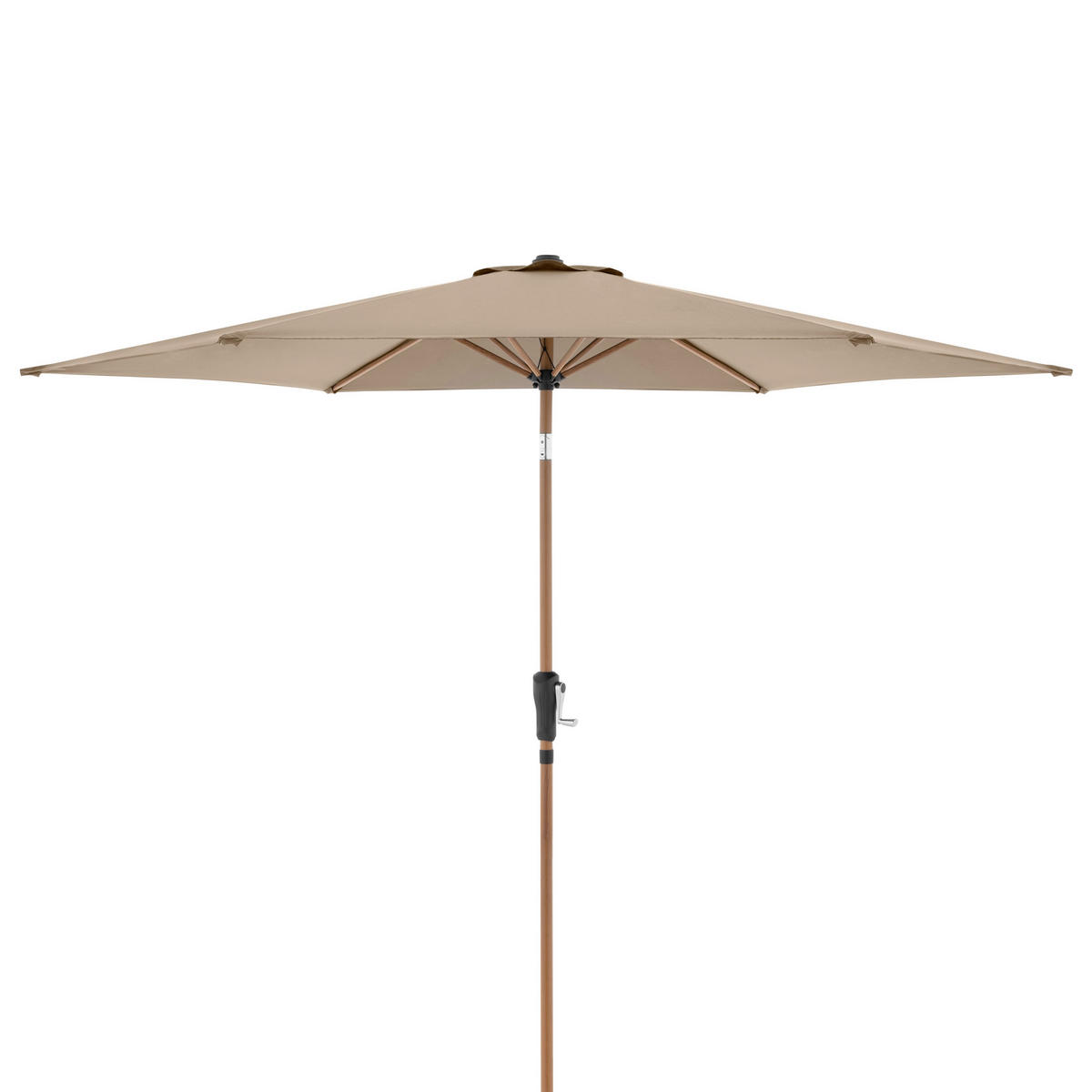 SONNENSCHIRM 301 cm Greige, Braun  - Greige/Braun, Basics, Textil/Metall (300/300cm) - Doppler