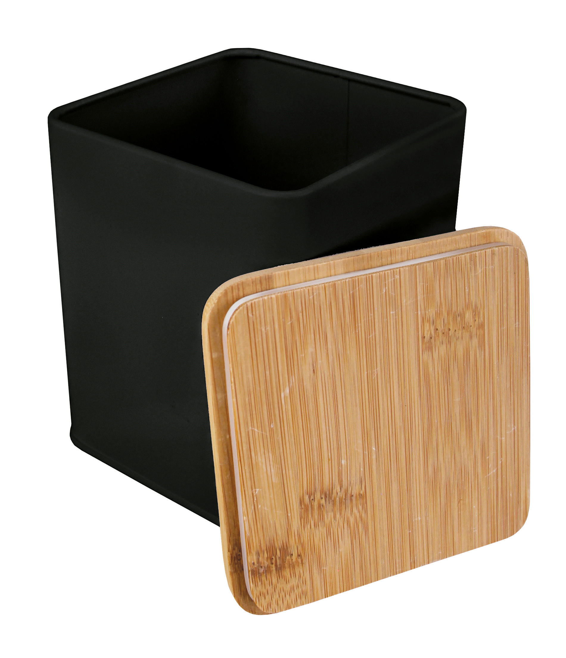 AUFBEWAHRUNGSBOX - Schwarz, Basics, Metall (11/14cm) - Kleine Wolke