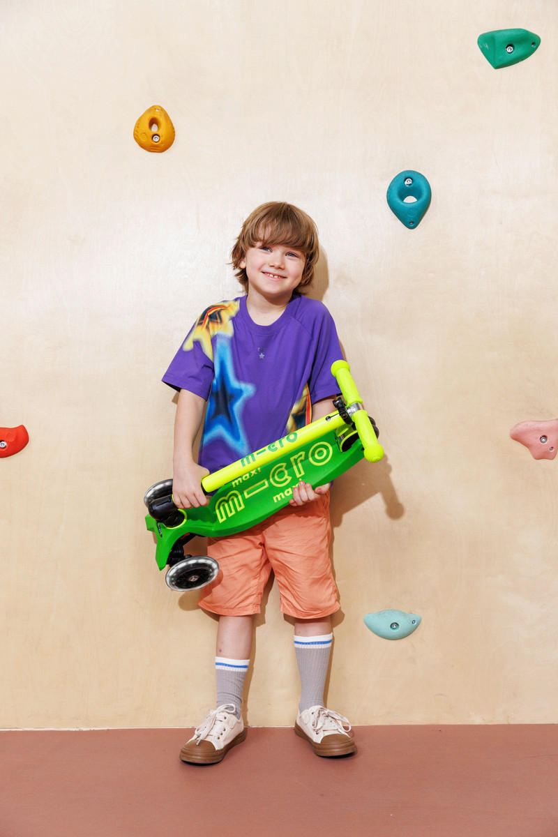 KINDERSCOOTER Maxi Foldable  - Grün, Basics, Kunststoff (57/26,5/67-91cm)