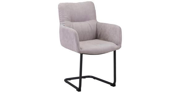 SCHWINGSTUHL Webstoff Anthrazit, Hellgrau - Anthrazit/Hellgrau, Trend, Textil/Metall (58/88/63cm) - Hom`in