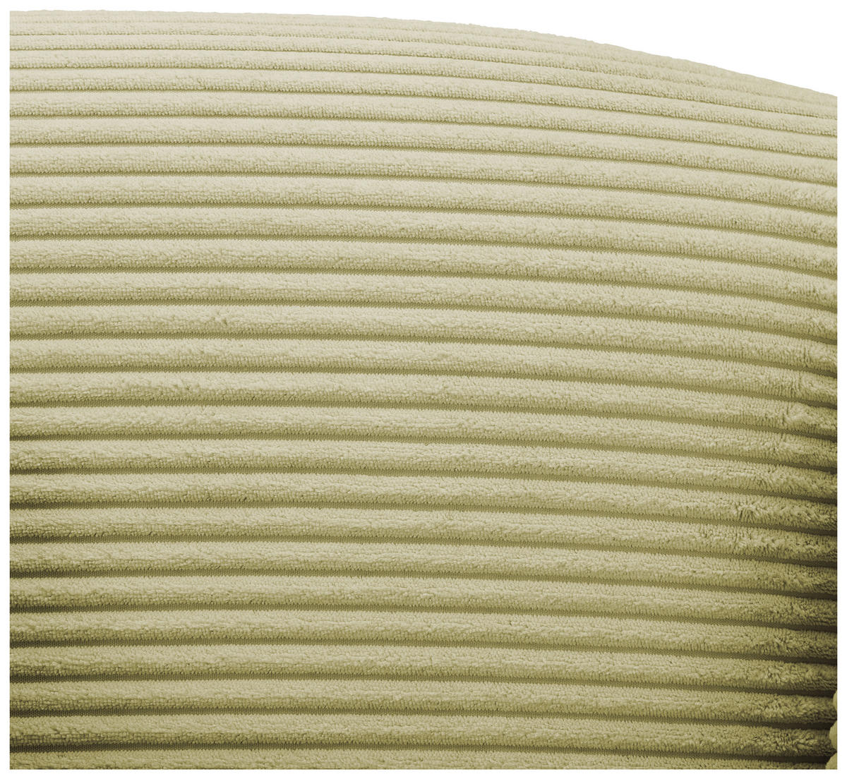 XXL-SESSEL in Cord Hellgrün  - Beige/Dunkelbraun, Design, Holz/Textil (121/100/140cm) - Ambia Home