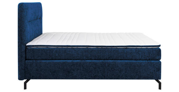 BOXSPRINGBETT 140/200 cm in Dunkelblau - Schwarz/Dunkelblau, Design, Textil/Metall (140/200cm) - Esposa