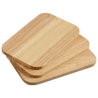 SCHNEIDEBRETT-SET Holz Kautschukholz  - Naturfarben, Basics, Holz (22,0/14,0/3,0cm) - Kesper