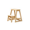 TRITTHOCKER SKALA  - Hellbraun, Natur, Holz (45,5/49/39cm) - Gardenson