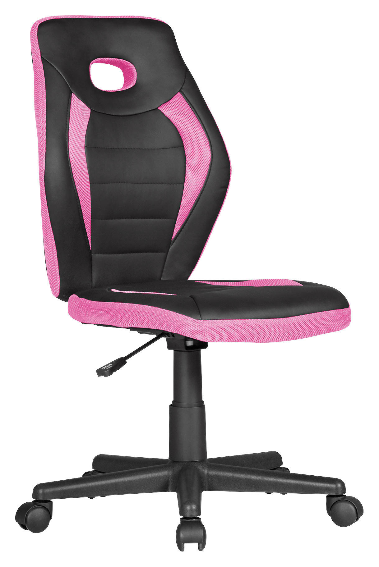 Mid.you Jugenddrehstuhl Skyport Luan Schwarz, Pink 63x91x63 cm