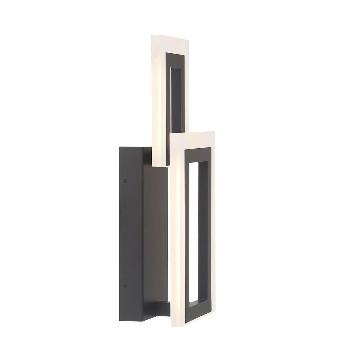 LED-WANDLEUCHTE - Schwarz, Design, Kunststoff/Metall (40,6/17,6/10,2cm) - Elstead Lighting
