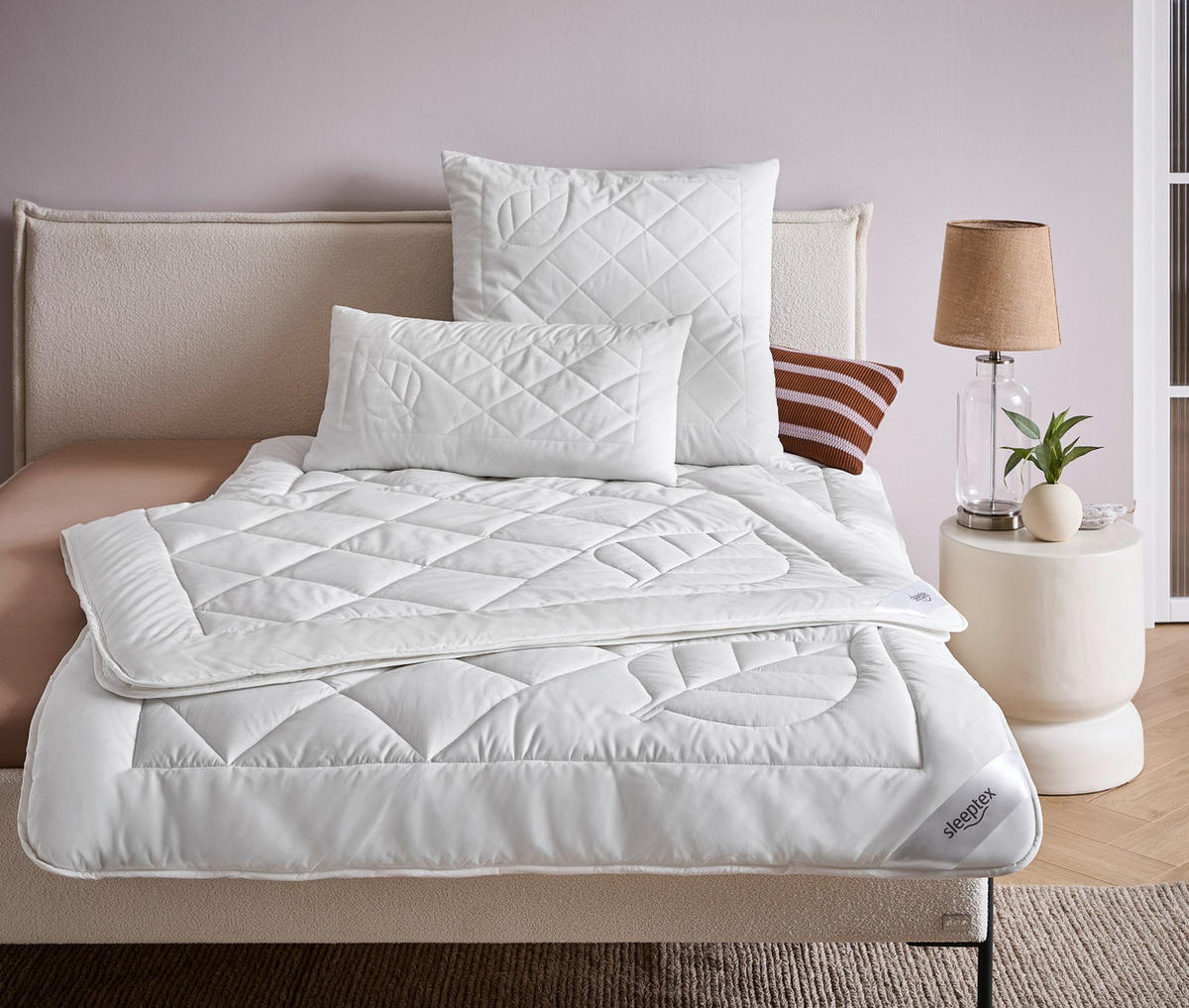 LETNÍ PŘIKRÝVKA, 135/200 cm, polyester, lyocell - bílá, Konvenční, textil (135/200cm) - Sleeptex