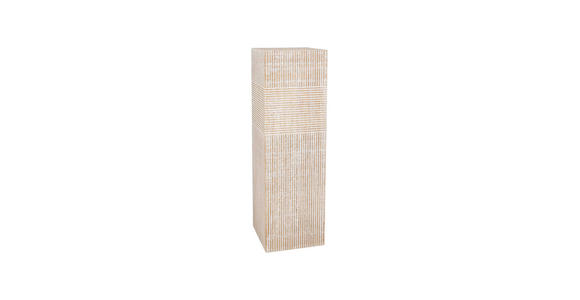 BEISTELLTISCH in Holz, Holzwerkstoff  - Naturfarben/Weiß, Basics, Holz/Holzwerkstoff (28/90,5/28cm) - Ambia Home