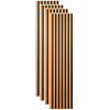 AKUSTIKPANEEL Echtholz, Nachbildung 30,5/132,5/2,1 cm 4 Stück  - Walnussfarben/Schwarz, Trend, Holz/Holzwerkstoff (30,5/132,5/2,1cm) - Boxxx