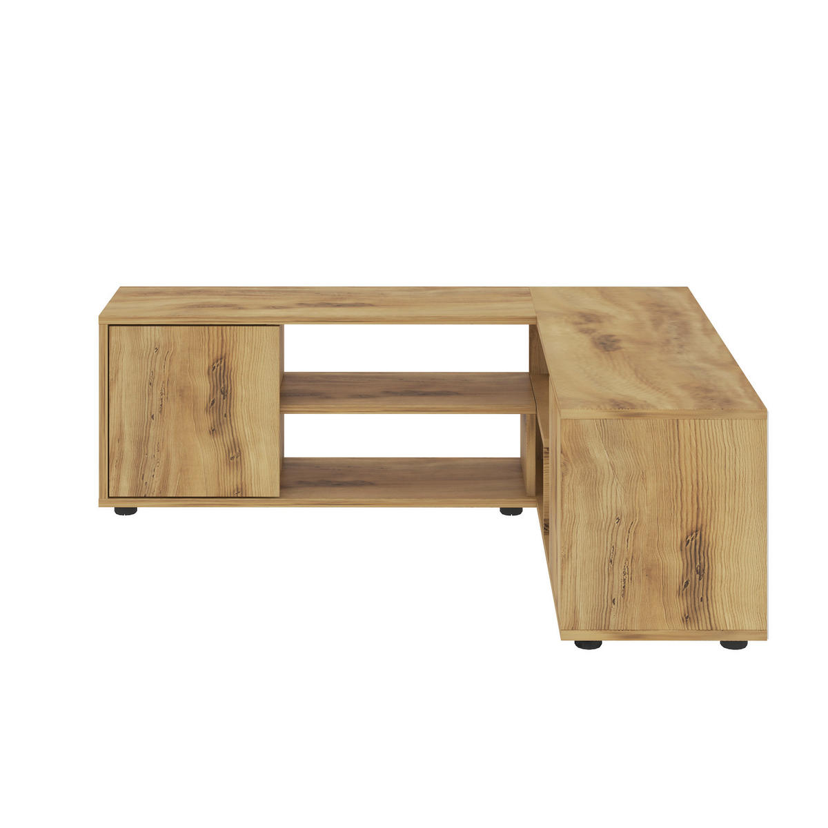 LOWBOARD Rosa TV-Ständer  in 125/40/120 cm  - Nussbaumfarben, Design, Holzwerkstoff/Metall (125/40/120cm) - Livetastic