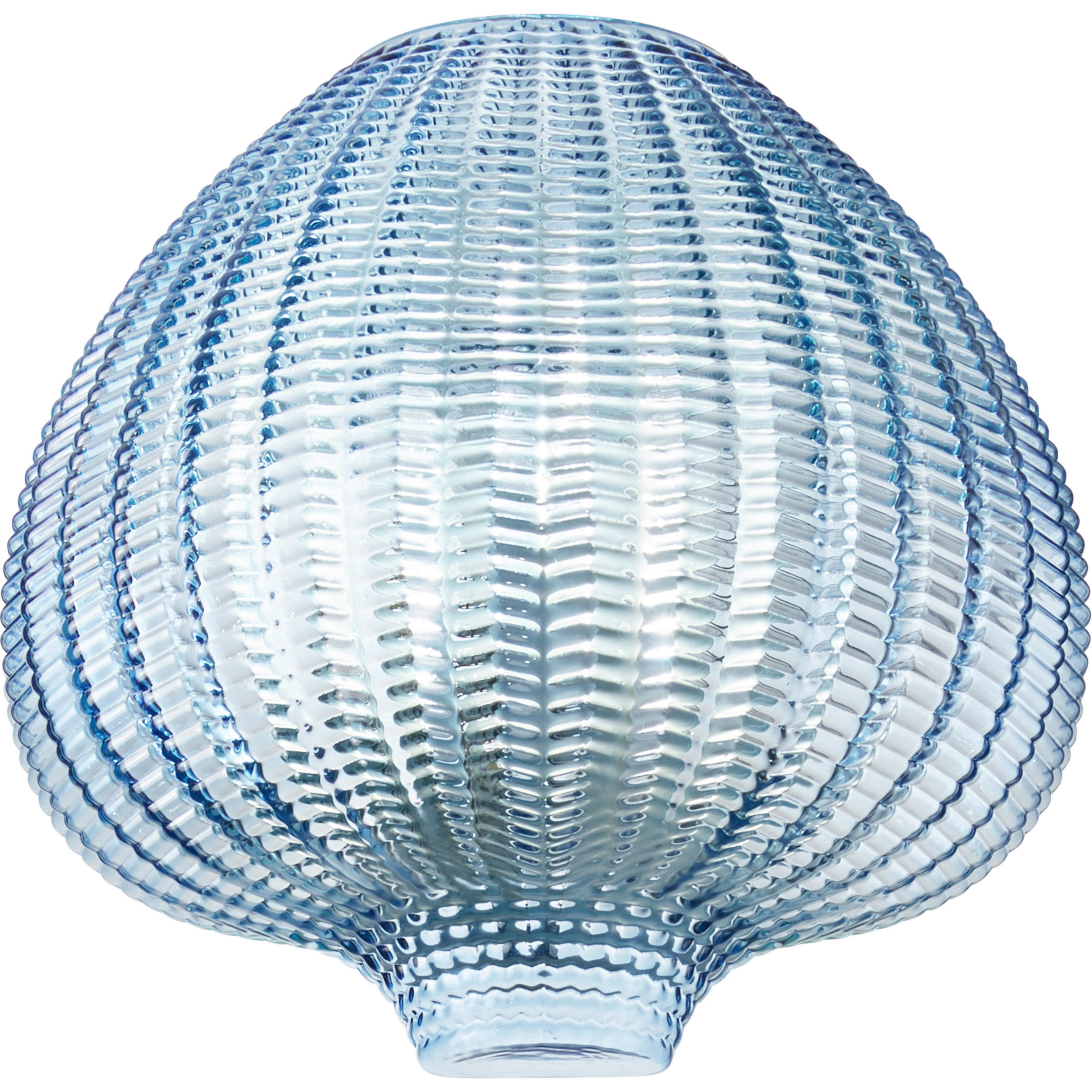 WANDLEUCHTE Olbia 26/25/15 cm   - Blau, Design, Glas/Metall (26/25/15cm) - Fabas Luce