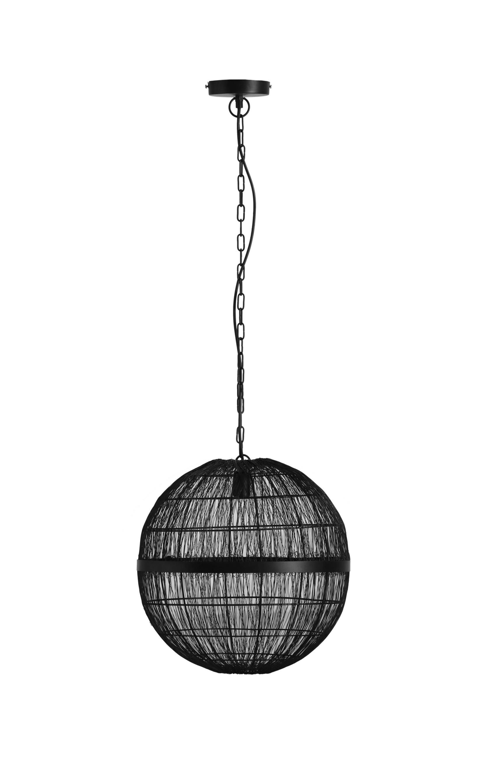 Globo Hängeleuchte Schwarz 120 cm