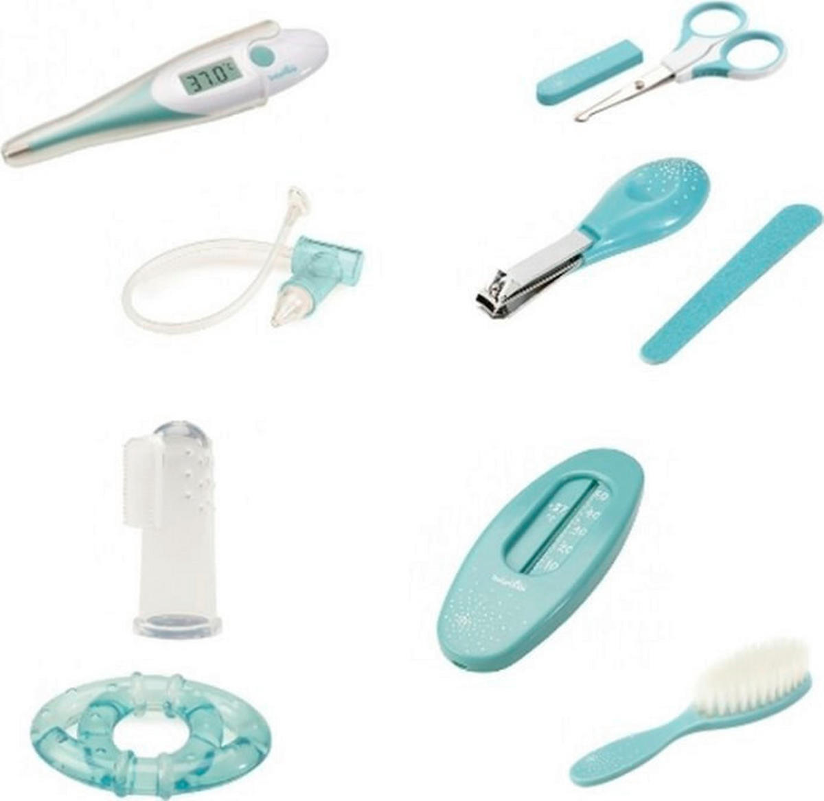 SET ZA NJEGU BEBA   - tirkizna, Basics, plastika (22/5/18.5cm) - Babymoov