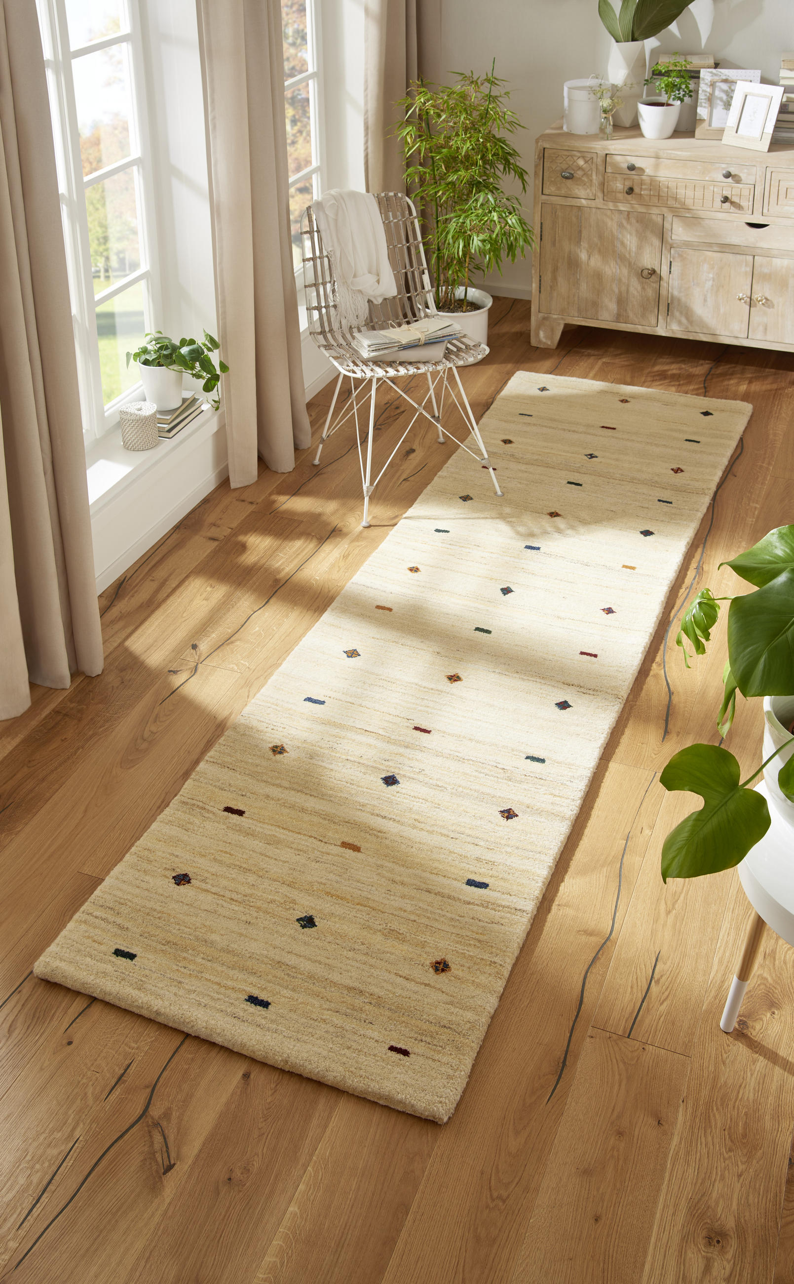 ORIENTTEPPICH 90/160 cm Mandanas Dream Creme  - Creme, LIFESTYLE, Textil (90/160cm) - Cazaris