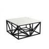 SOFFBORD i metall, trämaterial  - vit/svart, Design, metall/trämaterial (80cm) - Stylife
