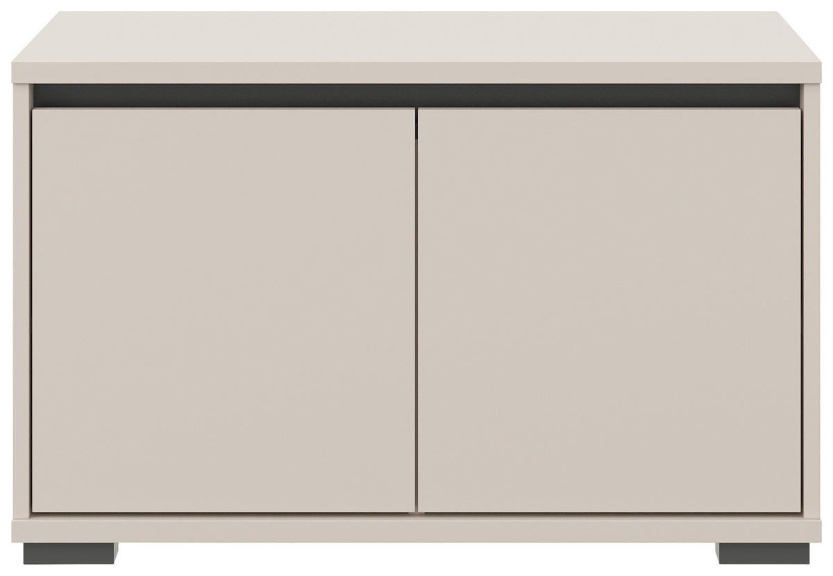 GARDEROBENBANK  in 80/50/38 cm  - Kaschmir/Anthrazit, MODERN, Kunststoff (80/50/38cm) - Xora